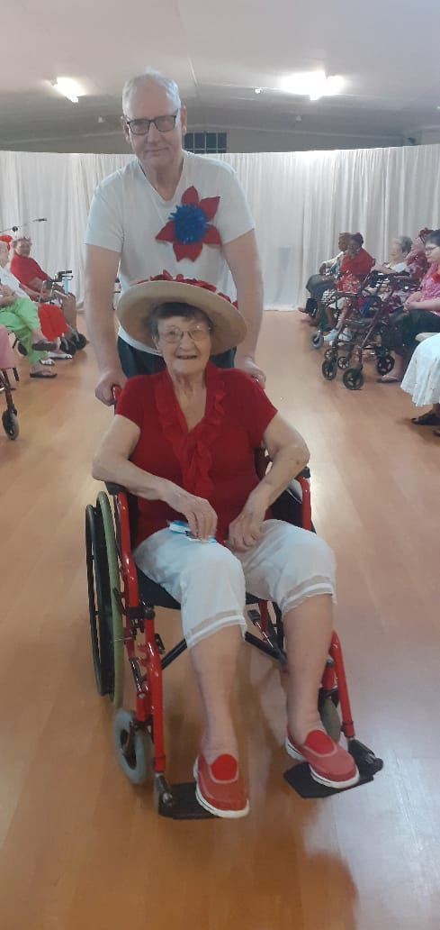 Jean Gillespie with fellow resident Quintin Miller