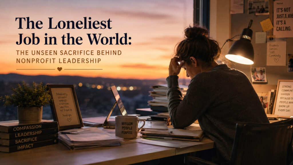 The Unseen Sacrifice Behind Nonprofit Leadership